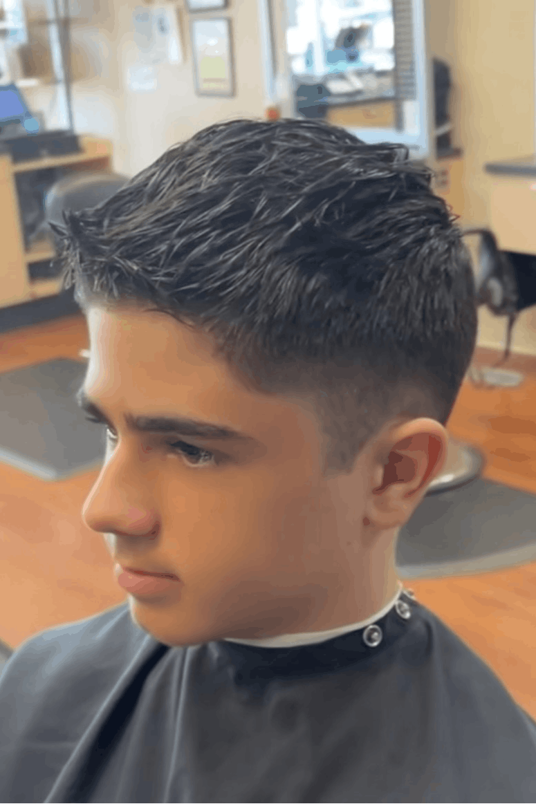 Teen haircut
